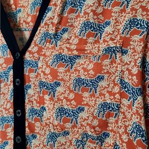 Anthropologie Vanessa Virginia "tiger in lilies" shirt